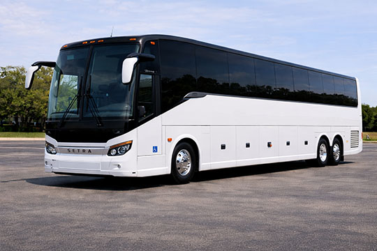 56-passenger charter bus available for charter in Papillion, NE
